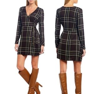 NWT SANCTUARY | Faux Wrap Plaid Dress